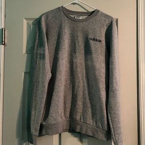 Adidas Crew Neck Grey and Black Sweatshirt Size Small